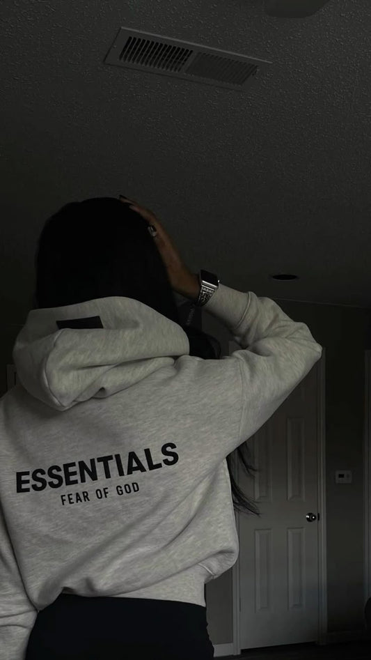 Light Oatmeal SS22 Essentials Hoodie